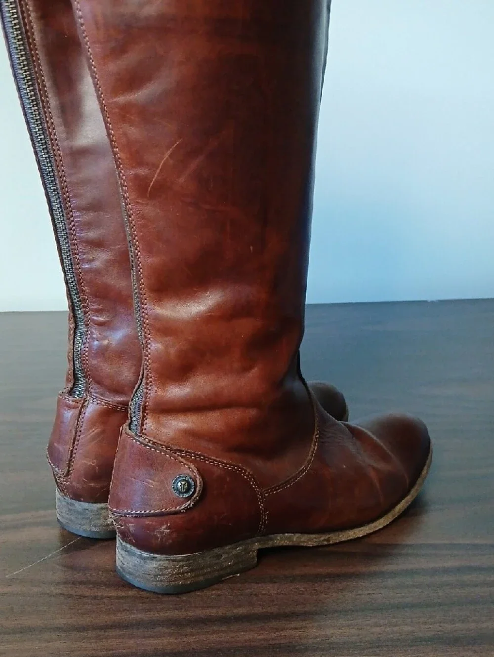 Frye Tall Cognac Leather Over-the-Knee Boots
